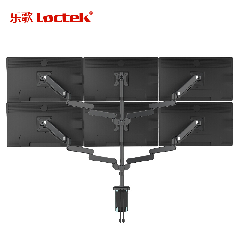 樂歌（Loctek） Q5S 六屏顯示器支架 全鋁電腦支架 旋轉伸縮支架_http://02394.cn/img/sp/296/c67106d9-5978-4e36-911e-9035d64208af.jpg