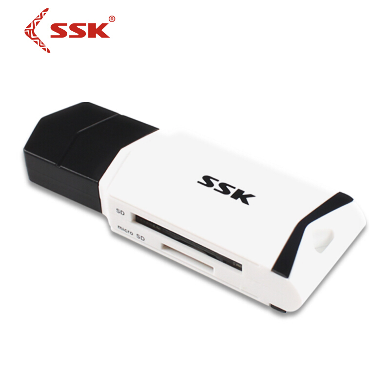 飚王（SSK） SCRM601 多功能二合一讀卡器 USB3.0高速讀寫 支持TF手機(jī)內(nèi)存卡SD相機(jī)卡