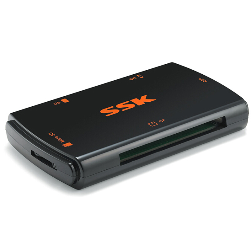 飚王（SSK） SCRM059 多功能合一讀卡器 USB3.0高速讀寫 支持TF/SD/CF/MS手機(jī)卡相機(jī)卡