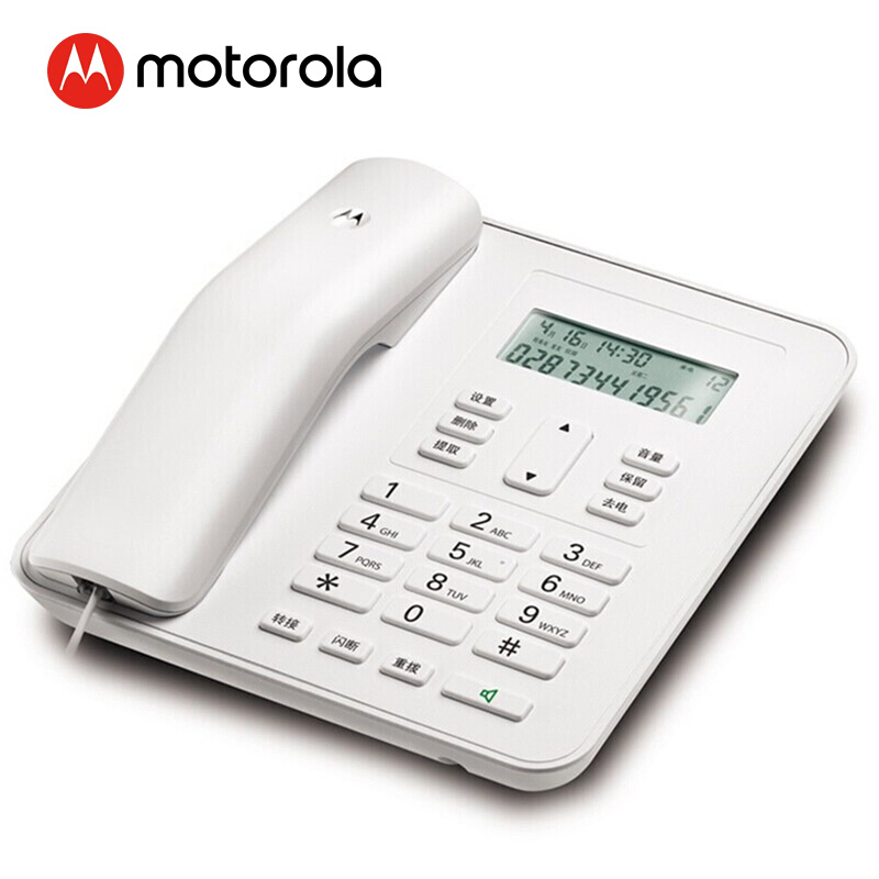 摩托羅拉（Motorola） CT310C 固定有繩電話機座機來電顯示免電池大屏幕歐式時尚辦公商務(wù)家用有線座機（白色）_http://02394.cn/img/sp/329/9f632e43-139a-44fc-87bb-fd3fced39b1d.jpg