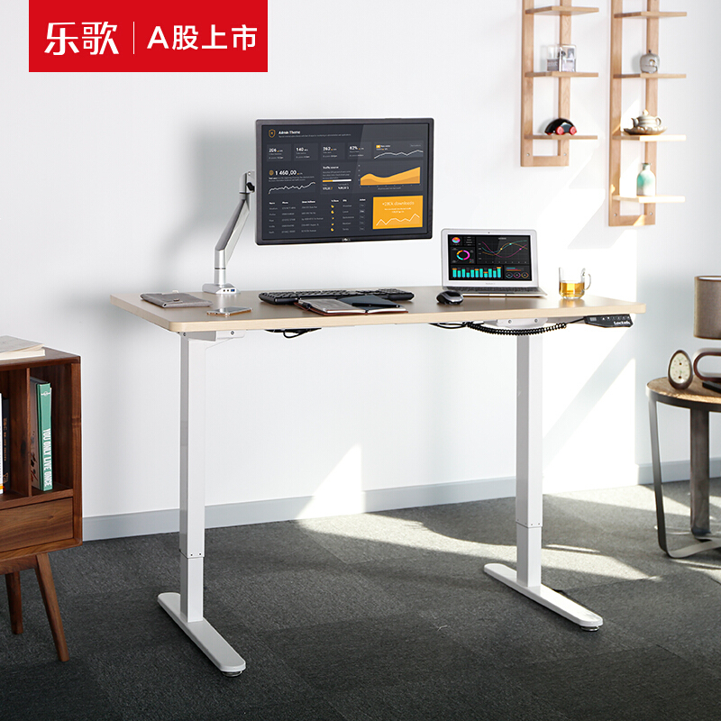 樂歌（Loctek） E1D 站立辦公電動升降桌套裝 (白色桌架/原木色桌板/方形1200x600mm) _http://02394.cn/img/sp/361/239969dd-36c2-431c-a1d7-aad0c1abf184.jpg