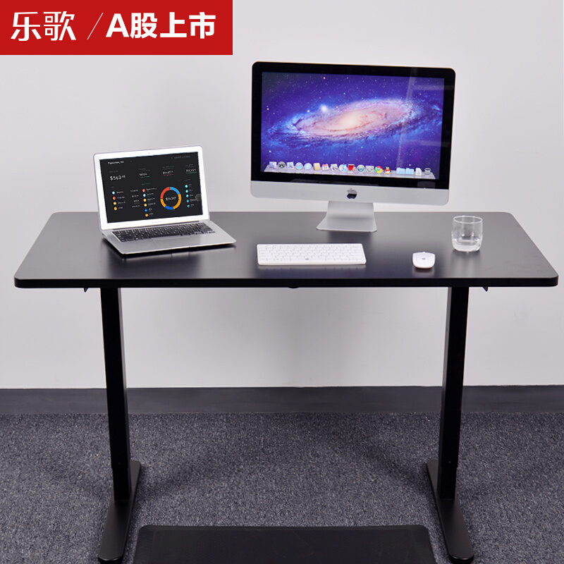 樂(lè)歌（Loctek） E1D 站立辦公電動(dòng)升降桌套裝 (雅黑/方型1400x700mm) _http://02394.cn/img/sp/361/86fca60e-abd4-47be-a77c-84dcff9ecd3d.jpg
