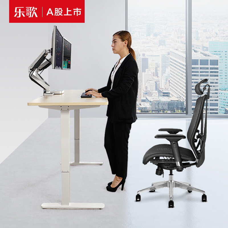 樂歌（Loctek） E1D 站立辦公電動升降桌套裝 (白色桌架/原木色桌板/方形1800x800mm) _http://02394.cn/img/sp/361/d1a9edbd-33b4-45f8-9a43-71192e4ea827.jpg