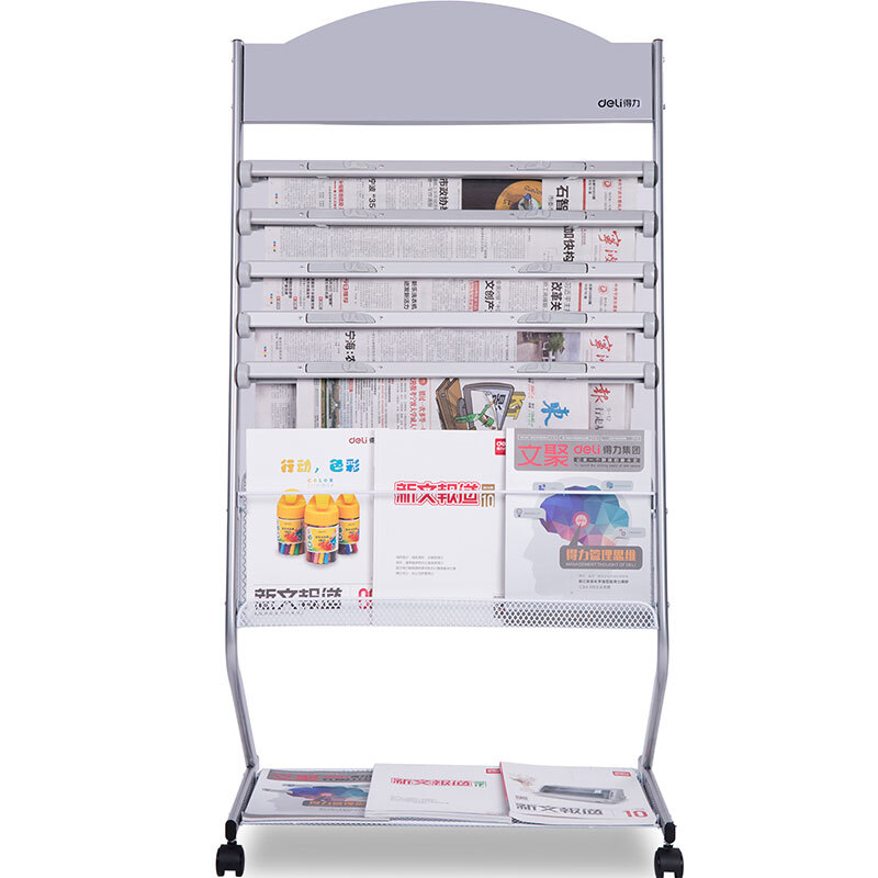 得力（deli） 9305 報(bào)刊架標(biāo)準(zhǔn)多用型書報(bào)雜志架資料展示宣傳架辦公室信息收納宣傳欄_http://02394.cn/img/sp/378/dbb1855c-ee90-47e4-93e8-6d055bf1b3a7.jpg