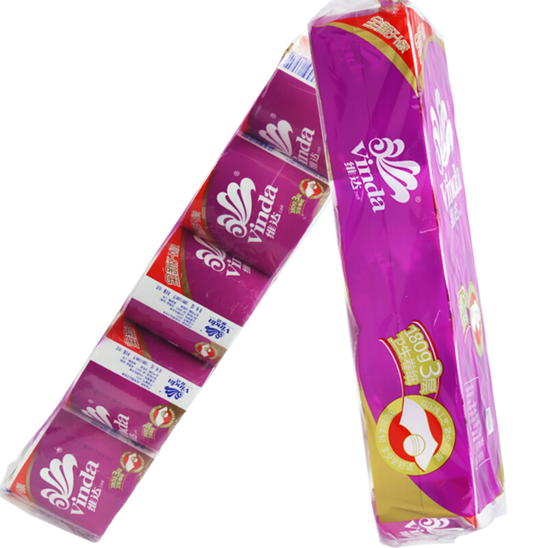 維達(dá)（Vinda） V4131 特柔卷筒紙衛(wèi)生紙 紫色 180g *10卷_http://02394.cn/img/sp/382/3fc8a4c3-90e0-4731-af4d-bdd46bffd5d8.jpg