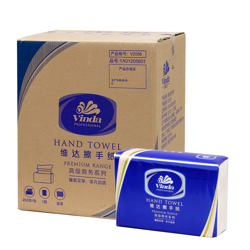 維達(dá)（Vinda） V2056 商用商務(wù)酒店公共場合用三折紙擦手紙200抽/包_http://02394.cn/img/sp/386/b7f21009-c0d8-4612-a5b8-9f28770e53e7.jpg