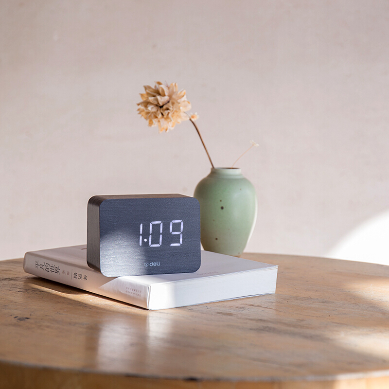 得力（deli） 8814 多功能電子鐘 100*42*70mm (黑色) _http://02394.cn/img/sp/419/45d60066-3333-423f-88b1-ea75dd94c7d0.jpg