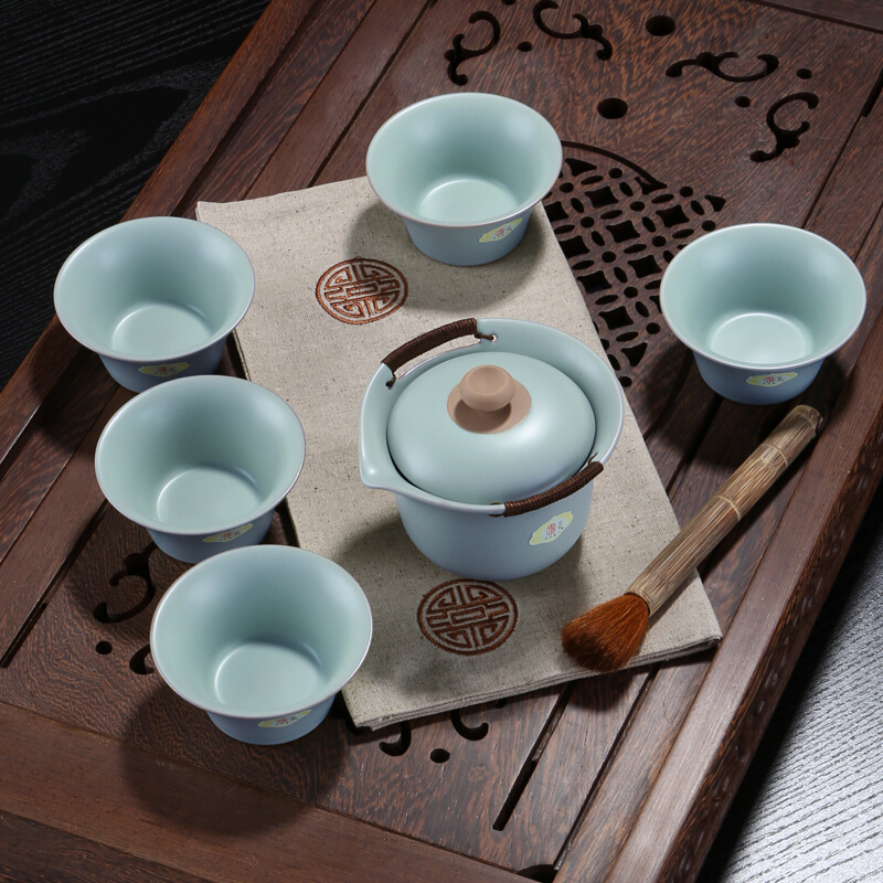 東道汝窯 功夫茶具套裝 晨香側(cè)杯組 一碗五杯（天青色）_http://02394.cn/img/sp/437/8faa7660-3b19-47a0-a99b-38e0d7e422ad.jpg