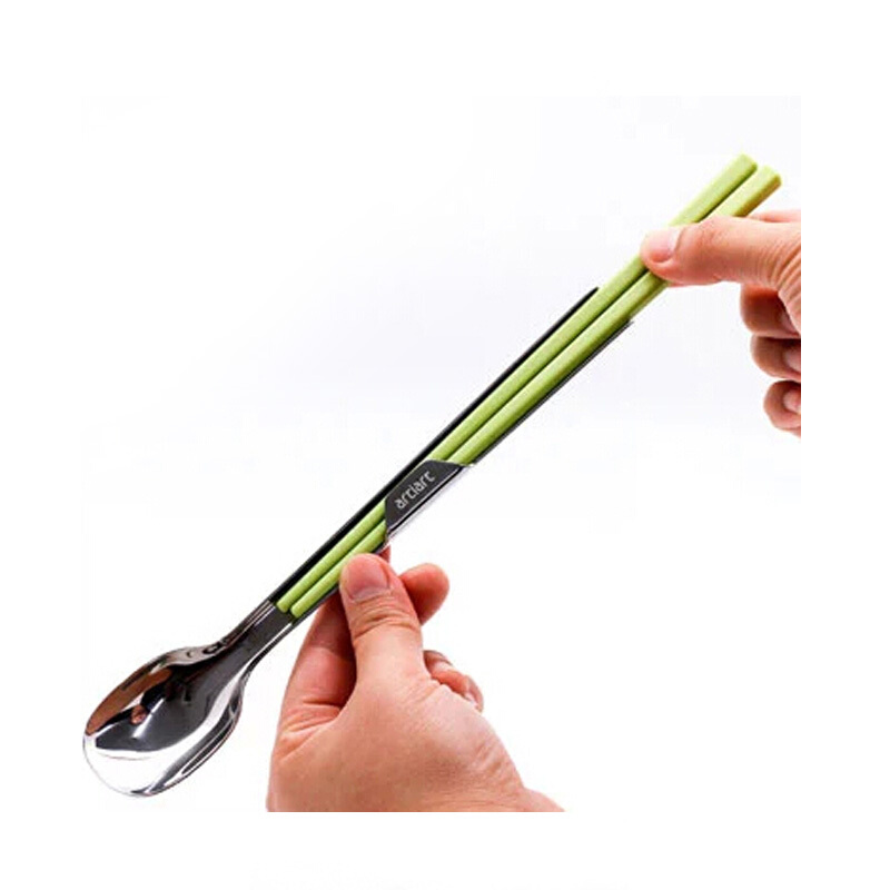 Artiart CARR072 創(chuàng)意餐具套裝/一勺一筷（綠色）_http://02394.cn/img/sp/437/928c4679-7c1f-455e-936a-07098ab68d63.jpg
