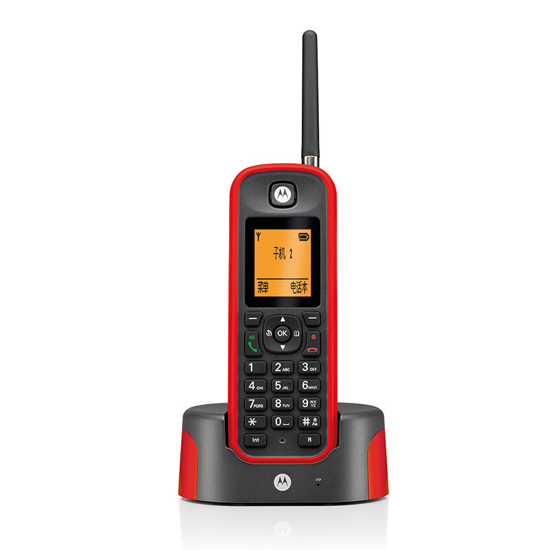 摩托羅拉（Motorola） O202C 電話機(jī) 遠(yuǎn)距離數(shù)字無繩套裝 橙色背光電話簿中英文顯示菜單可擴(kuò)展 無線座機(jī) （紅色）_http://02394.cn/img/sp/764/030434cc-b636-4888-8121-0b5dfa425656.jpg