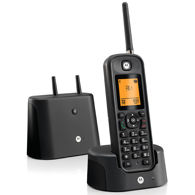 摩托羅拉（Motorola） O201C 電話機(jī) 遠(yuǎn)距離數(shù)字無(wú)繩單機(jī) 橙色背光電話簿中英文顯示菜單可擴(kuò)展 無(wú)線座機(jī)（黑色）_http://02394.cn/img/sp/764/679c9492-65ed-4548-a291-ea45d4fbd71b.jpg