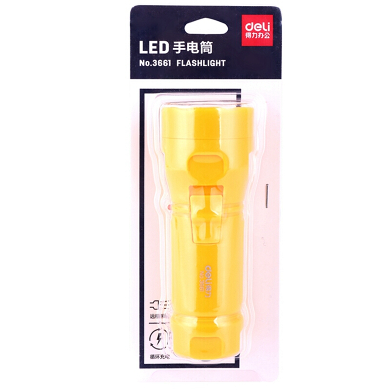 得力（deli） 3661 LED充電式手電筒(混)(只) 300mAh_http://02394.cn/img/sp/768/d006a880-6714-4a44-b289-953fd22f72aa.jpg