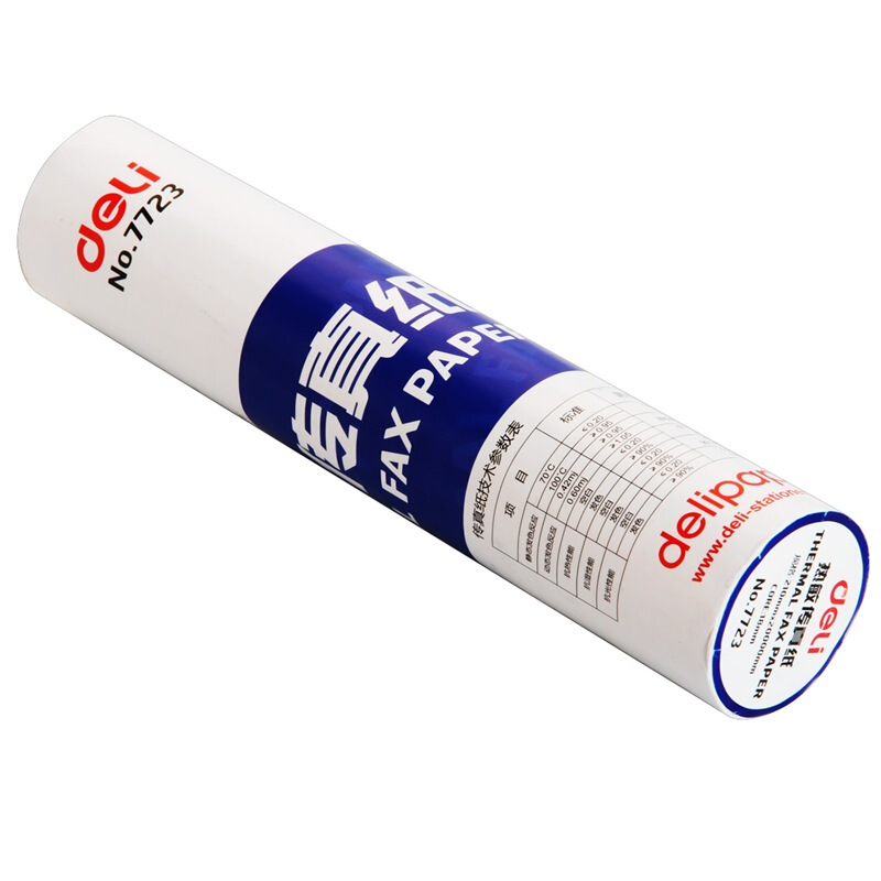 得力（deli） 7723 熱敏傳真紙(白)210mm*19m(卷)24卷裝_http://02394.cn/img/sp/82/77d4f912-2645-4401-828f-78555a4ea7cf.jpg