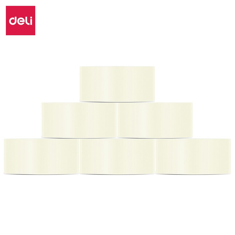 得力（deli） 30911 透明封箱膠帶 48mm*60y 6卷/桶_http://02394.cn/newimg/C202207/1658393506376.jpg