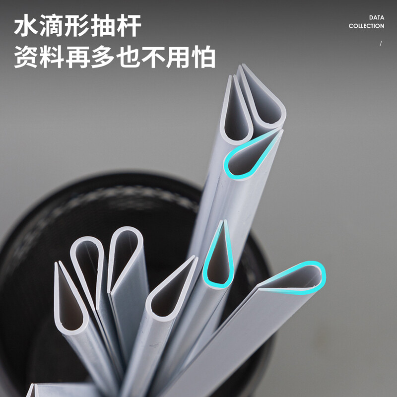 得力(deli)10只A4水滴形拉桿夾  5mm報(bào)告夾簡歷夾 5538 白色透明_http://02394.cn/newimg/C202208/1661934794197.jpg
