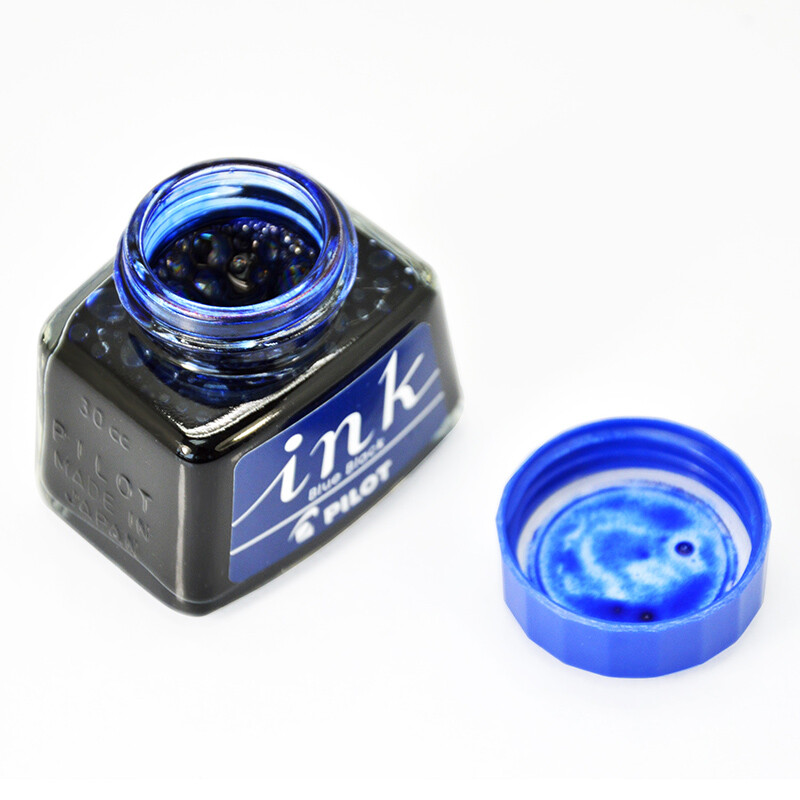 百樂（PILOT）非碳素墨水 不堵筆鋼筆墨水30ml 藍黑INK-30-BB_http://02394.cn/newimg/C202209/1662541080611.jpg