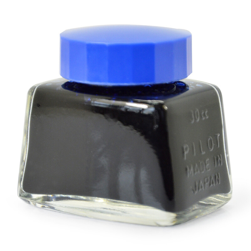 百樂（PILOT）非碳素墨水 不堵筆鋼筆墨水30ml 藍黑INK-30-BB_http://02394.cn/newimg/C202209/1662541080708.jpg