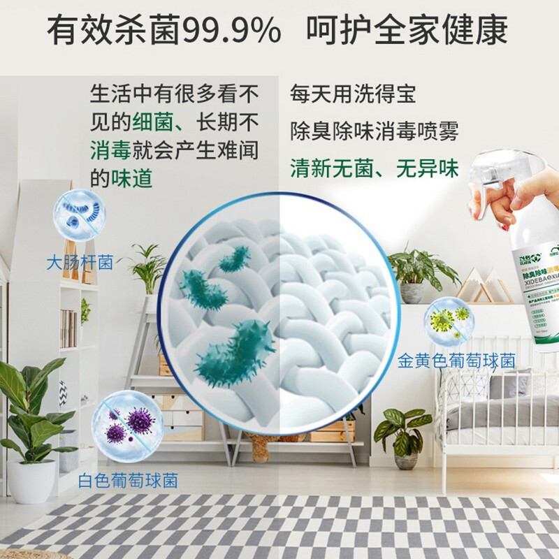 洗得寶 除臭消毒噴霧去異味不含酒精消毒液250ml_http://02394.cn/newimg/C202211/1668148527379.jpg