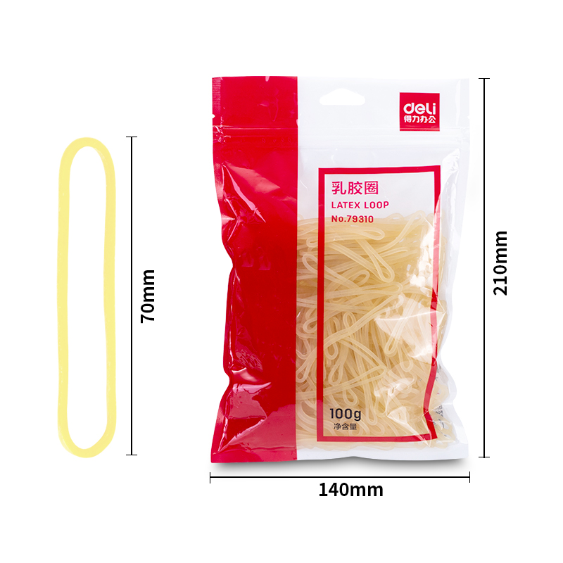 得力(deli)100g耐用橡皮筋/乳膠圈/橡皮圈/捆扎膠圈 辦公用品 79310_http://02394.cn/newimg/C202212/1672391046030.jpg