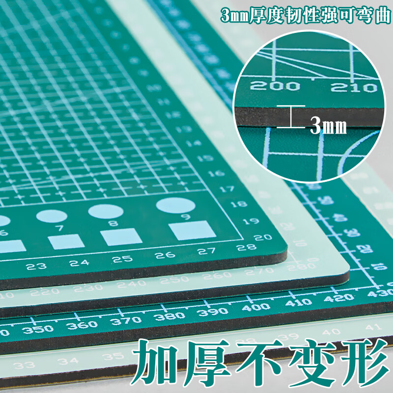 三年二班 A3超大號(hào)雙面防滑裁紙板鼠標(biāo)墊 薄荷綠_http://02394.cn/newimg/C202301/1672736624879.jpg