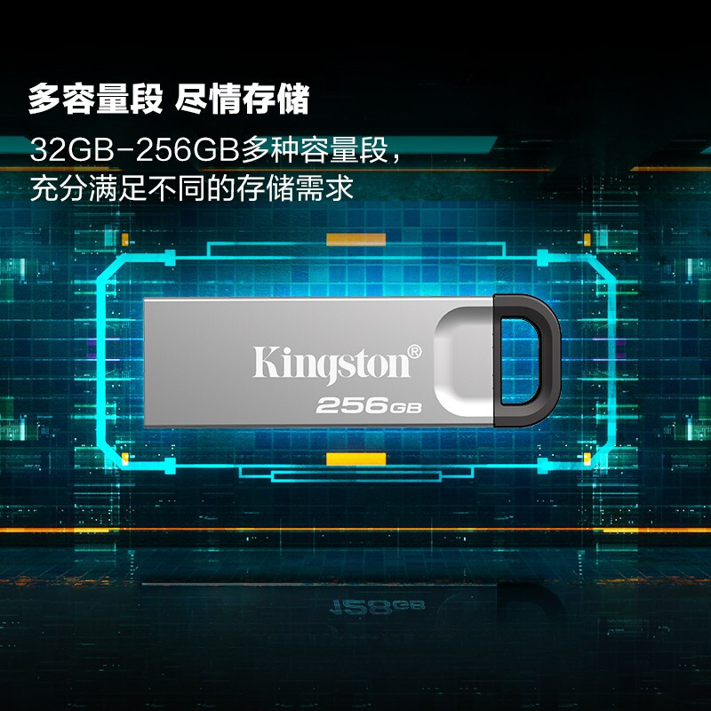 金士頓（Kingston）USB 3.2 Gen 1 U盤 DTKN256G_http://02394.cn/newimg/C202303/1679462962575.jpg