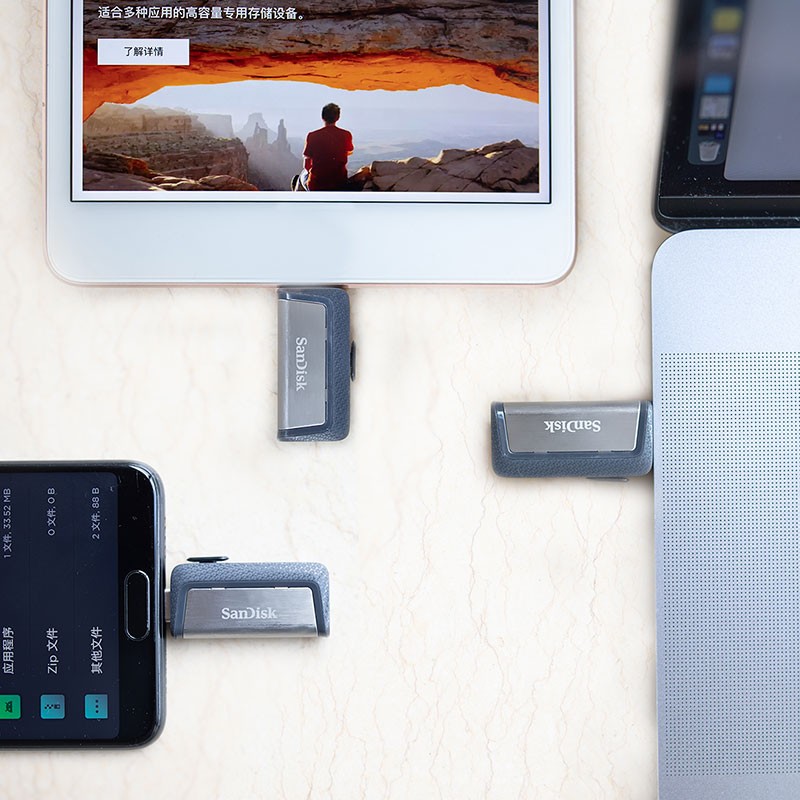 閃迪(SanDisk) 256GB Type-C USB3.1 手機(jī)電腦U盤DDC2 讀速150MB/s 便攜伸縮雙接口_http://02394.cn/newimg/C202305/1683273247973.jpg