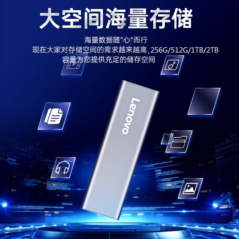 聯(lián)想（Lenovo)1TB 移動(dòng)硬盤（PSSD）Type-c USB3.1接口 逐星系列 ZX1 銀色_http://02394.cn/newimg/C202310/1697510045768.jpg
