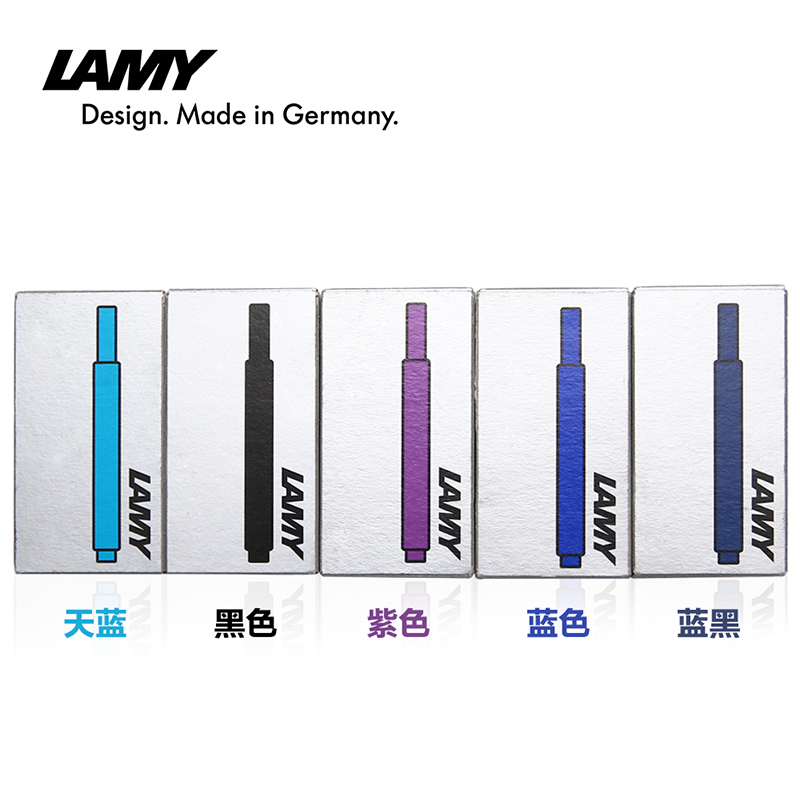 凌美（LAMY） 狩獵者/恒星鋼筆墨膽 墨囊 墨水筆一次性筆芯替換5支裝 T10 黑色_http://02394.cn/newimg/C202311/1699434720843.jpg