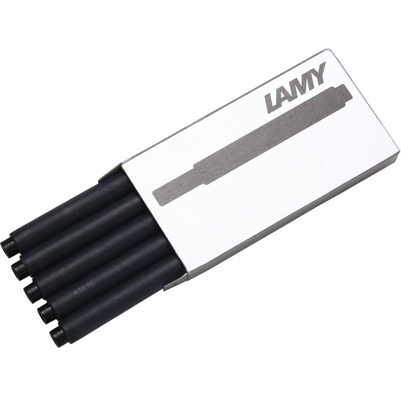 凌美（LAMY） 狩獵者/恒星鋼筆墨膽 墨囊 墨水筆一次性筆芯替換5支裝 T10 黑色_http://02394.cn/newimg/C202311/1699434721868.png