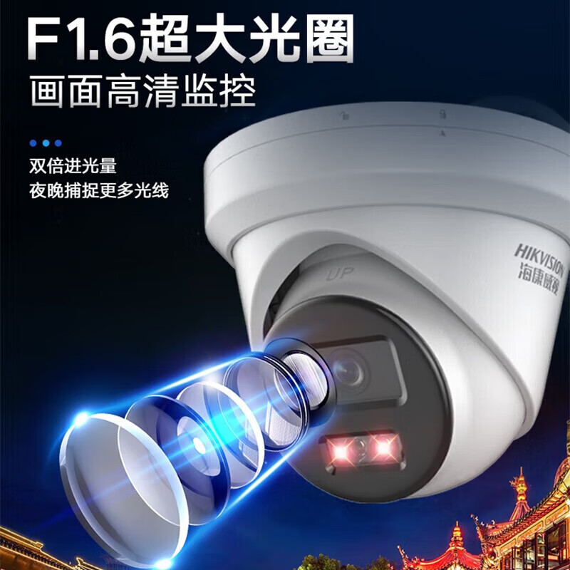 ?？低?400萬星光級紅外海螺型高清POE攝像機套裝 DS-2CD3346WDV3-I 4mm（攝像頭20個 錄像機1臺 8T硬盤2個）_http://02394.cn/newimg/C202312/1702522896968.jpg